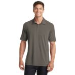 Performance Polo Shirt with Logo on Right Sleeve — Cotton-Touch Breathable Golf & Work Polo - Image 11