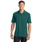Performance Polo Shirt with Logo on Right Sleeve — Cotton-Touch Breathable Golf & Work Polo - Image 14