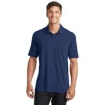 Performance Polo Shirt with Logo on Right Sleeve — Cotton-Touch Breathable Golf & Work Polo