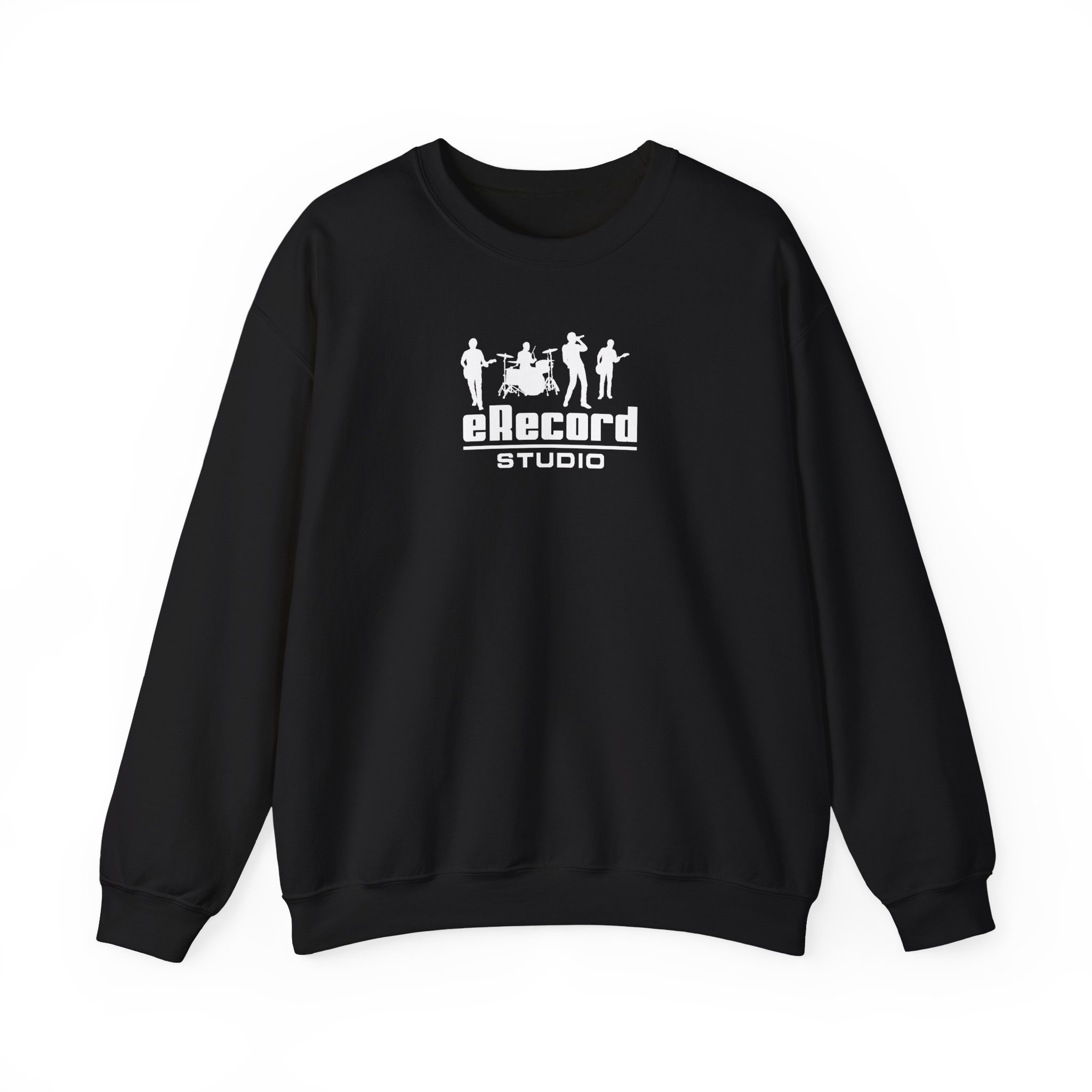 6984787056142361796_2048.jpeg eRecordStudio Full Band Logo Crewneck Sweatshirt — Warm & Cozy - Image 1
